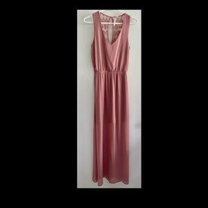 Mauve colored long dress